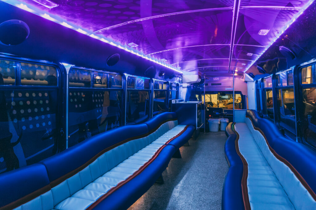 Party bus for an Augusta wine trail tour from St. Louis